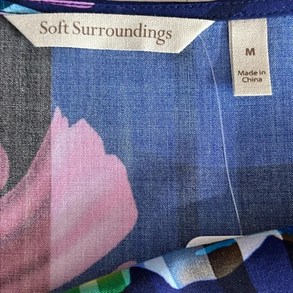 Soft Surroundings Mignon Top in Righteous Violet - NEW - Size Medium - Picture 5 of 8